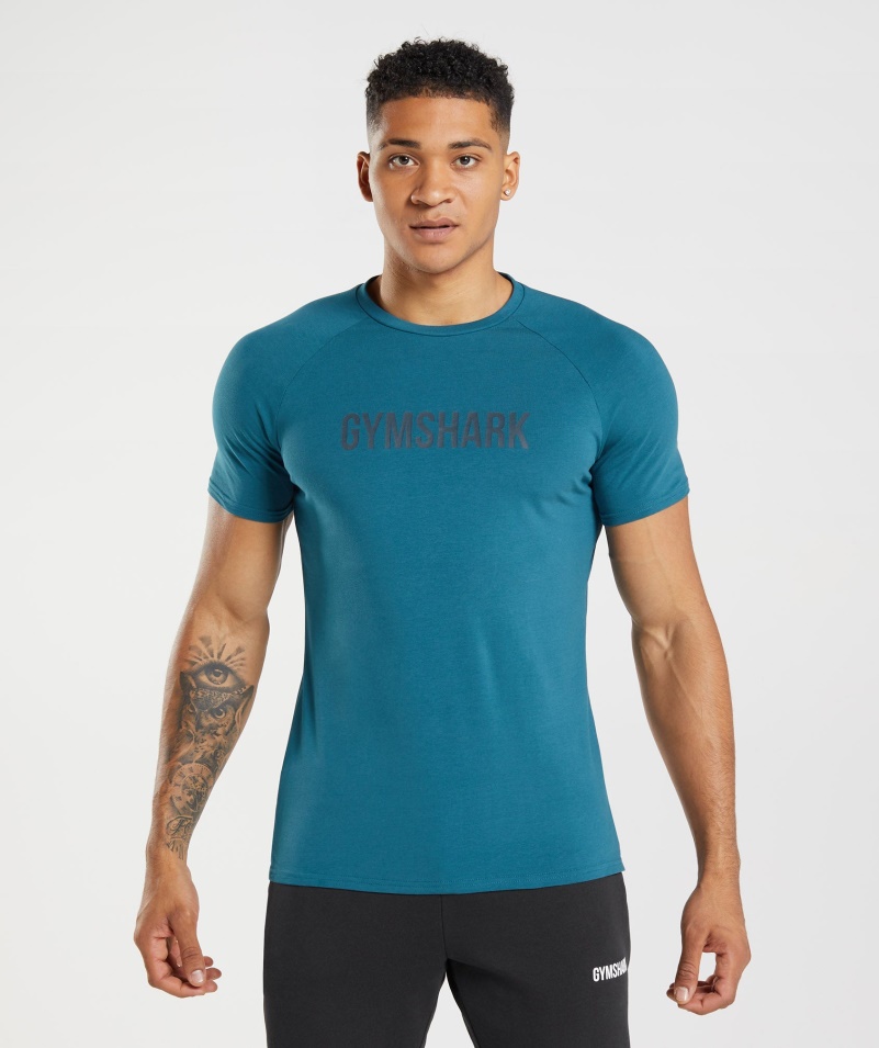 Pánske Tričko Gymshark Apollo Atlantic Blue