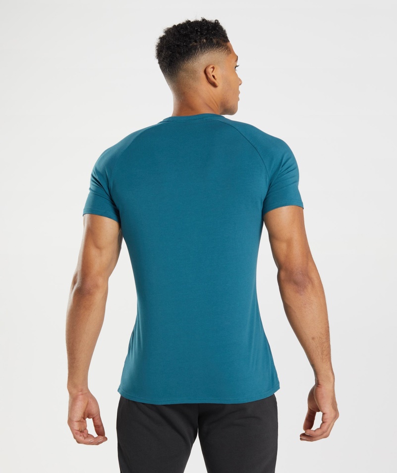 Pánske Tričko Gymshark Apollo Atlantic Blue