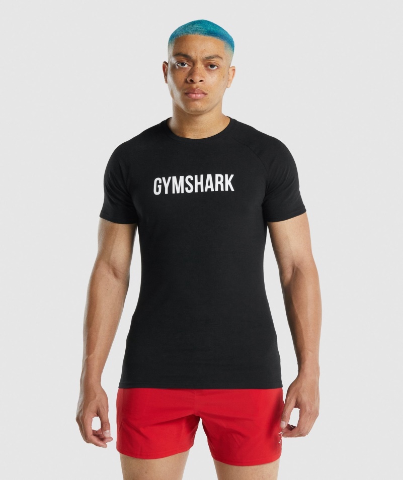 Pánske Tričko Gymshark Apollo čierne