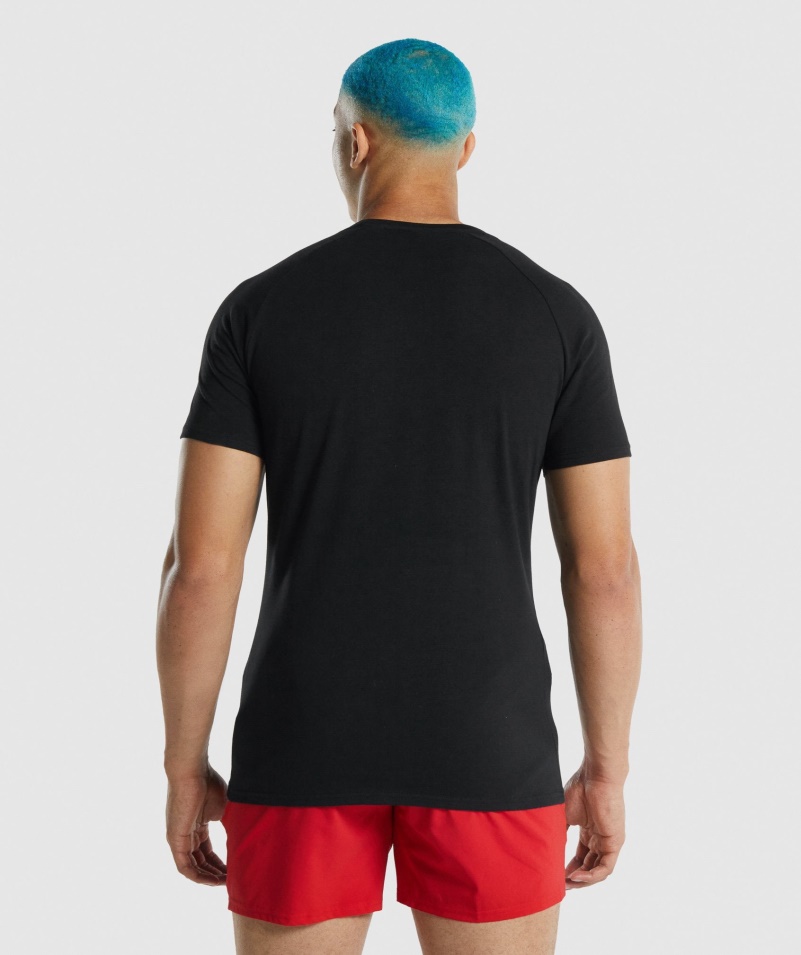 Pánske Tričko Gymshark Apollo čierne