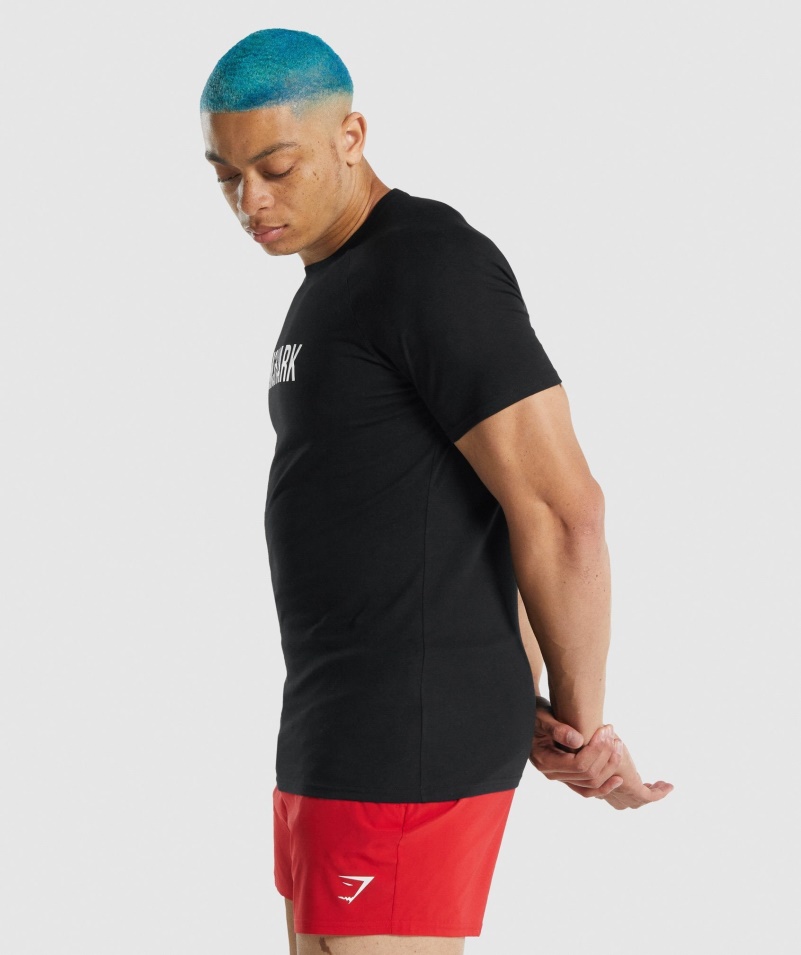 Pánske Tričko Gymshark Apollo čierne