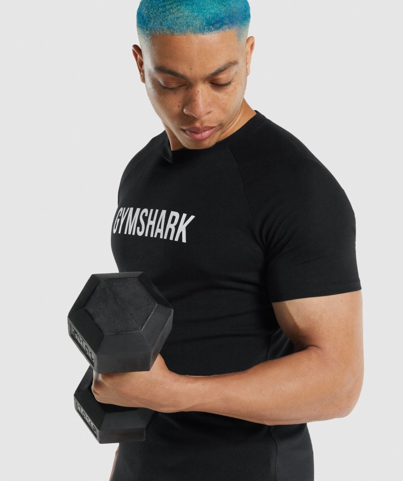 Pánske Tričko Gymshark Apollo čierne