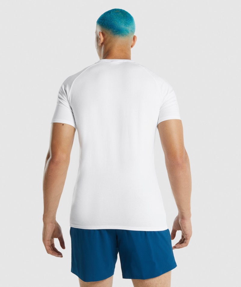 Gymshark Apollo Tričko Pánske Biele
