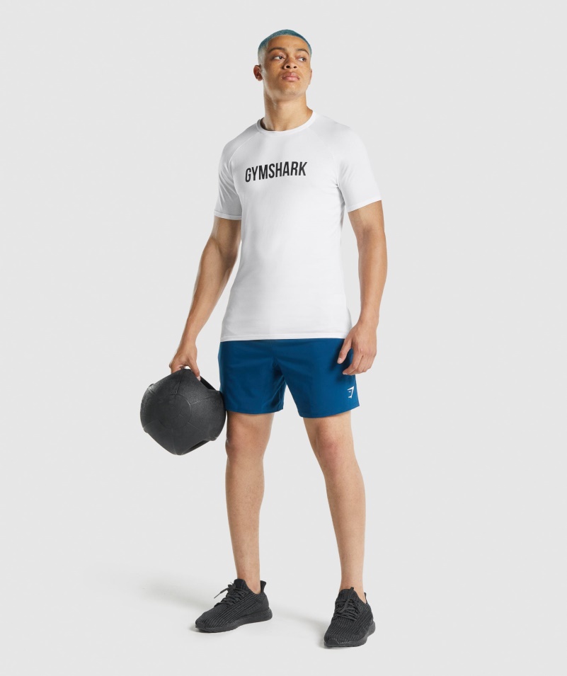 Gymshark Apollo Tričko Pánske Biele