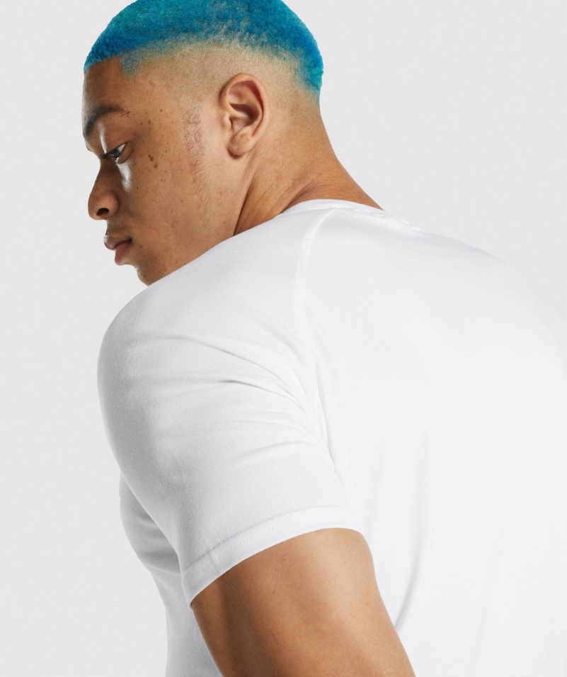 Gymshark Apollo Tričko Pánske Biele