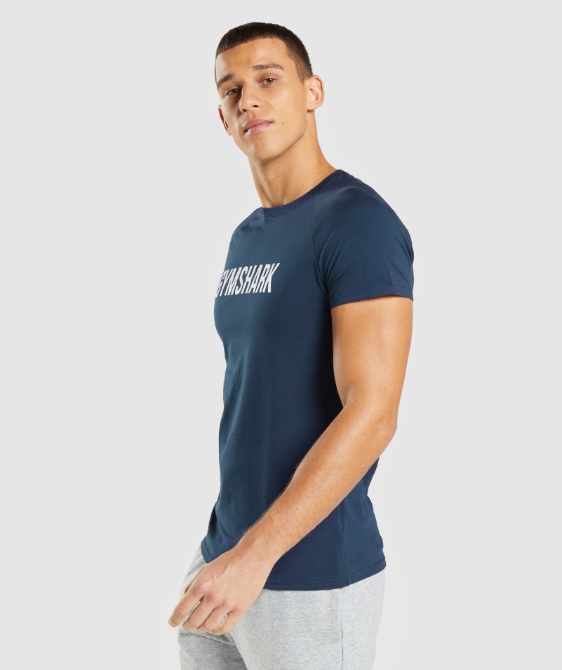 Gymshark Apollo Tričko Námornícke