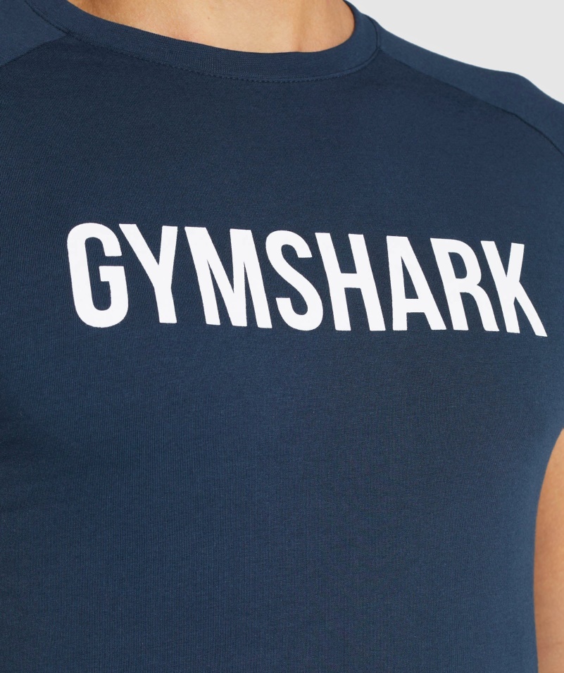 Gymshark Apollo Tričko Námornícke