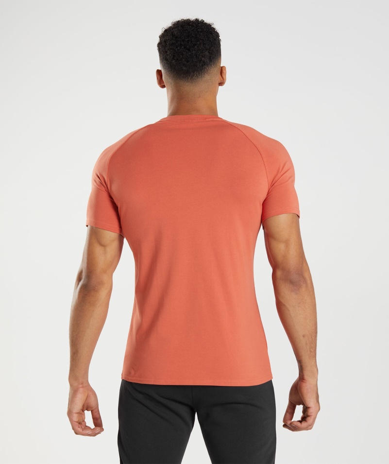 Gymshark Apollo Tričko Búrka červené