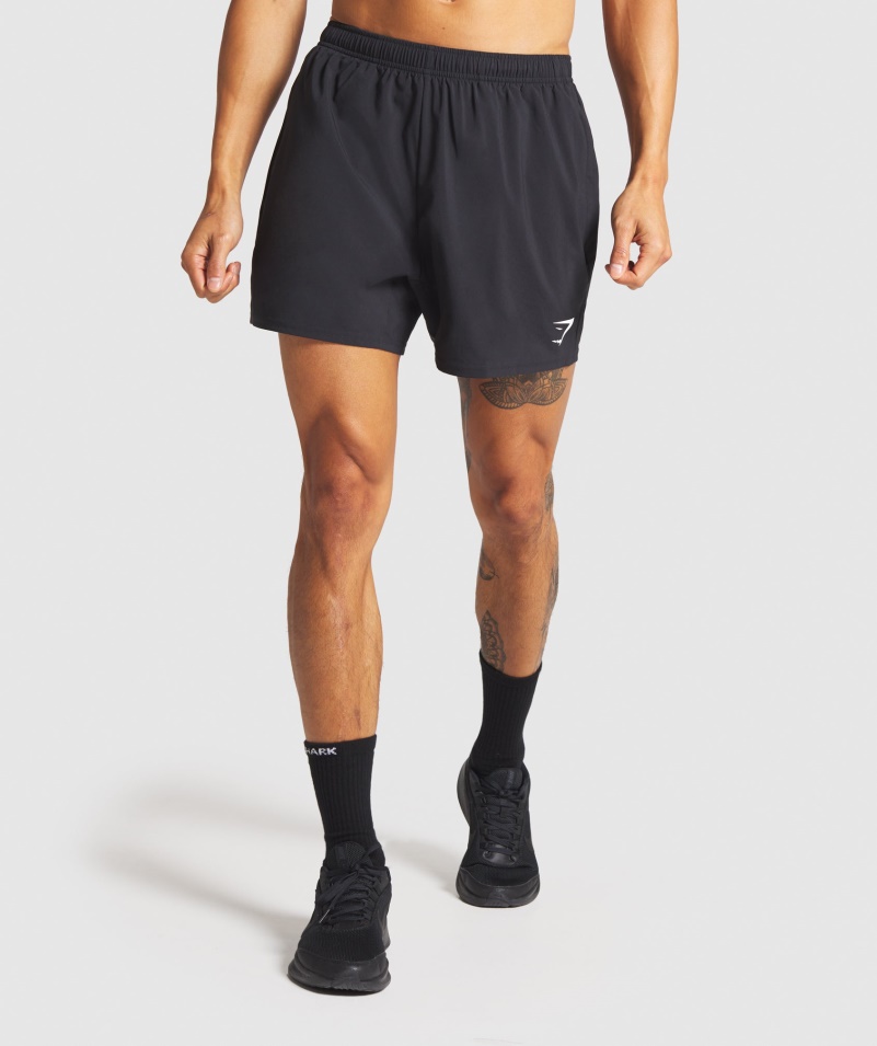Gymshark Príchod 5" šortky čierne