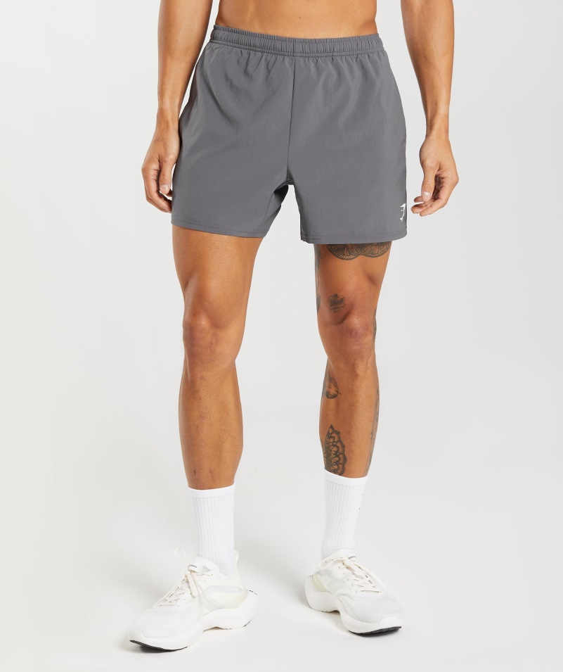 Gymshark Príchod 5" šortky Silueta šedá