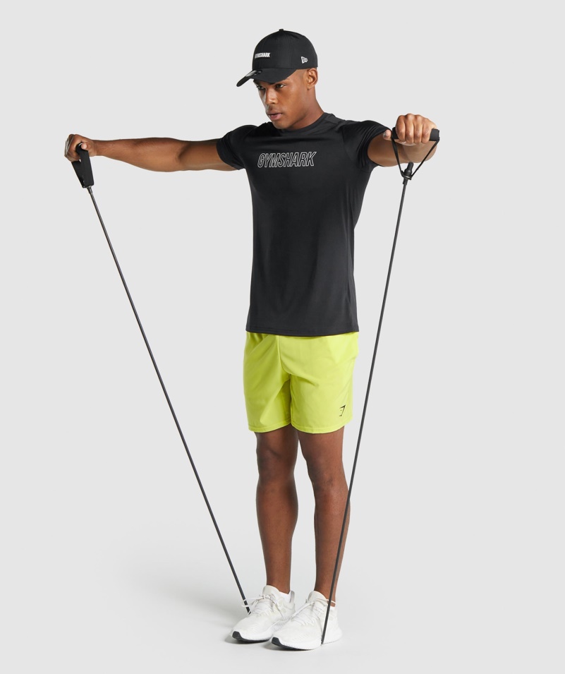 Gymshark Príchod Grafické Tričko čierne