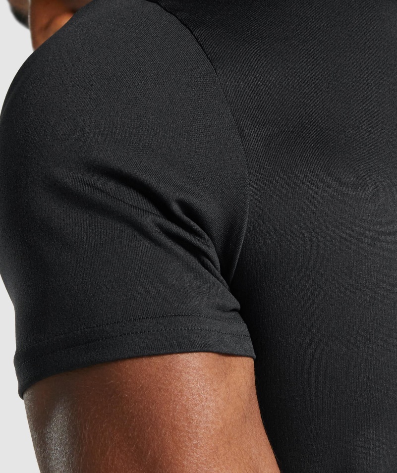 Gymshark Príchod Grafické Tričko čierne