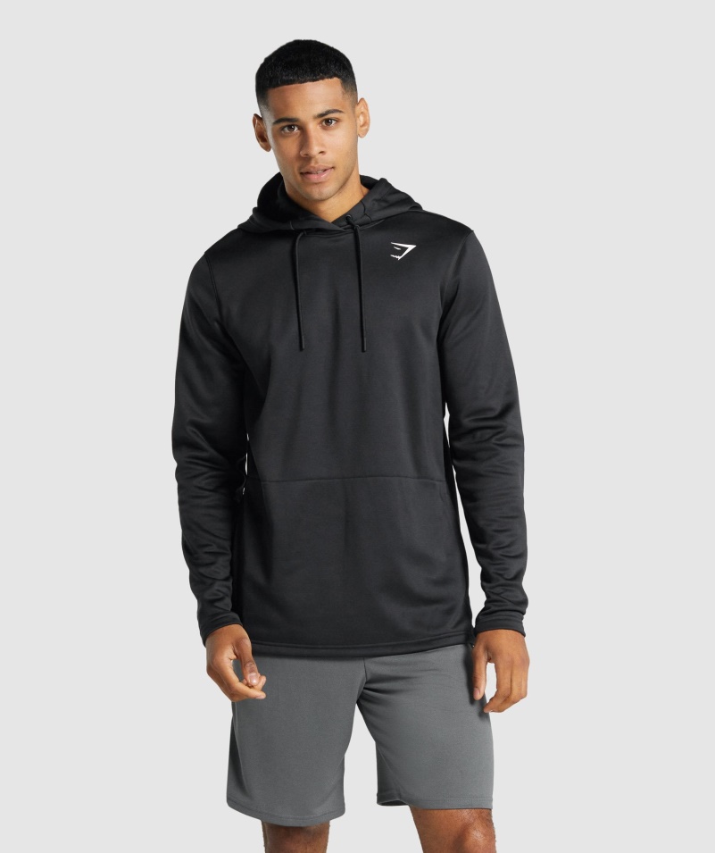 Gymshark Príchod Mikina S Kapucňou čierna