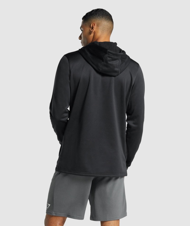 Gymshark Príchod Mikina S Kapucňou čierna