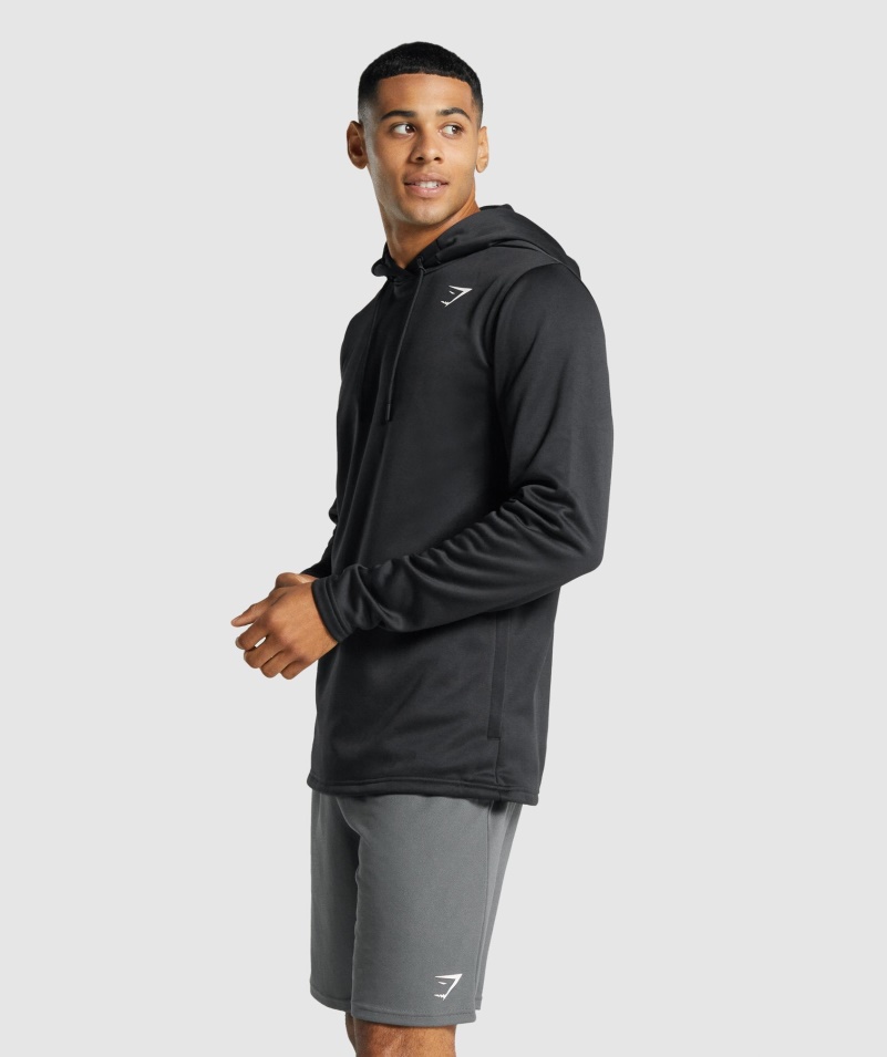 Gymshark Príchod Mikina S Kapucňou čierna