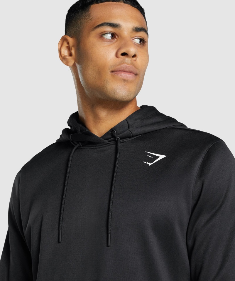 Gymshark Príchod Mikina S Kapucňou čierna