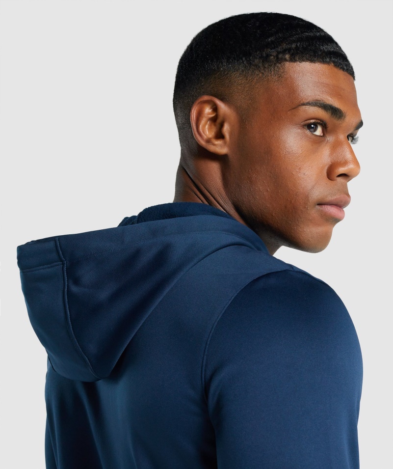 Gymshark Príchod Mikina S Kapucňou Námornícka
