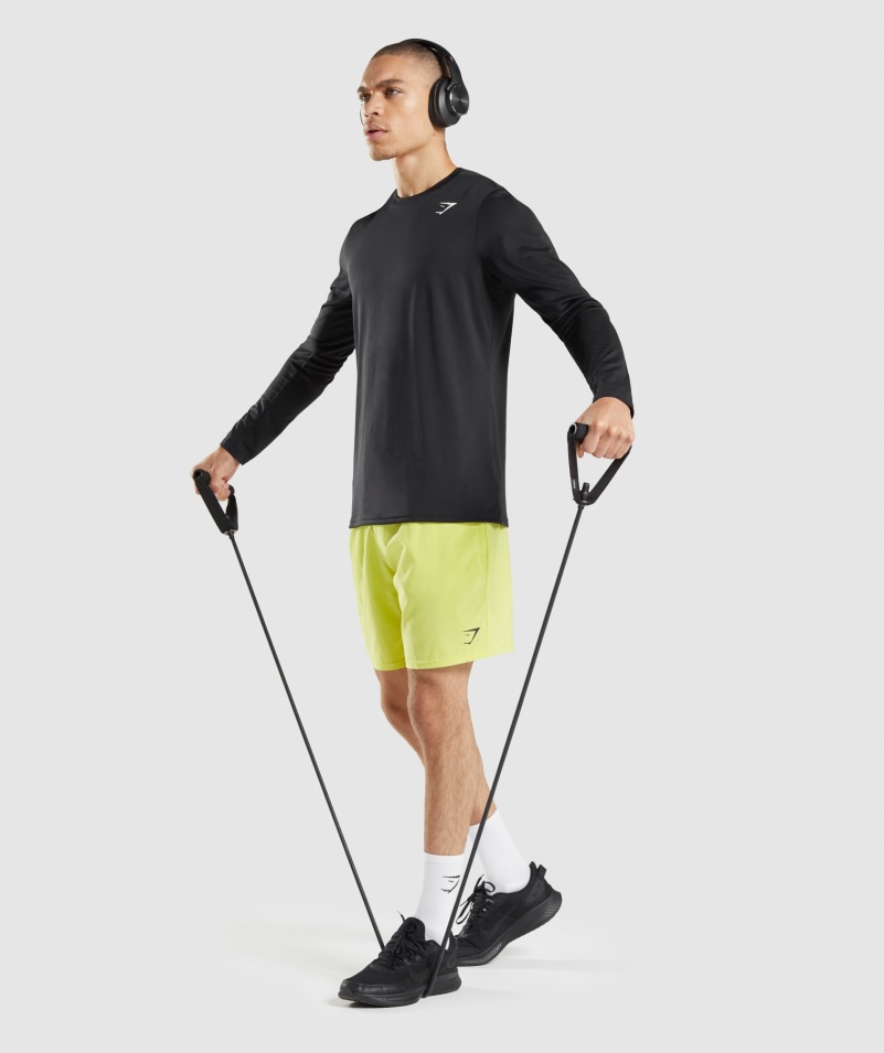 Gymshark Príchod Tričko S Dlhým Rukávom čierne
