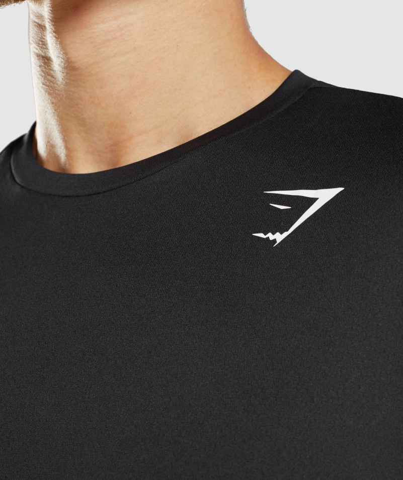 Gymshark Príchod Tričko S Dlhým Rukávom čierne