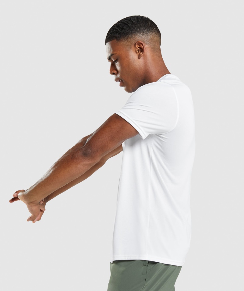 Gymshark Príchod Regular Fit Tričko Biele