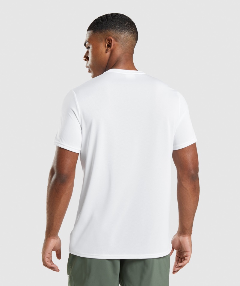 Gymshark Príchod Regular Fit Tričko Biele