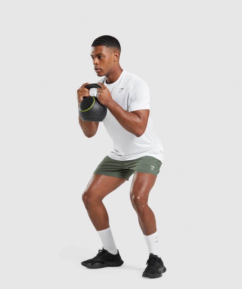 Gymshark Príchod Regular Fit Tričko Biele