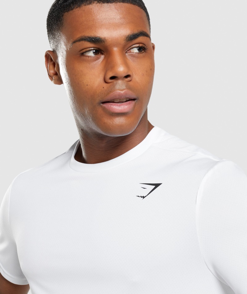 Gymshark Príchod Regular Fit Tričko Biele