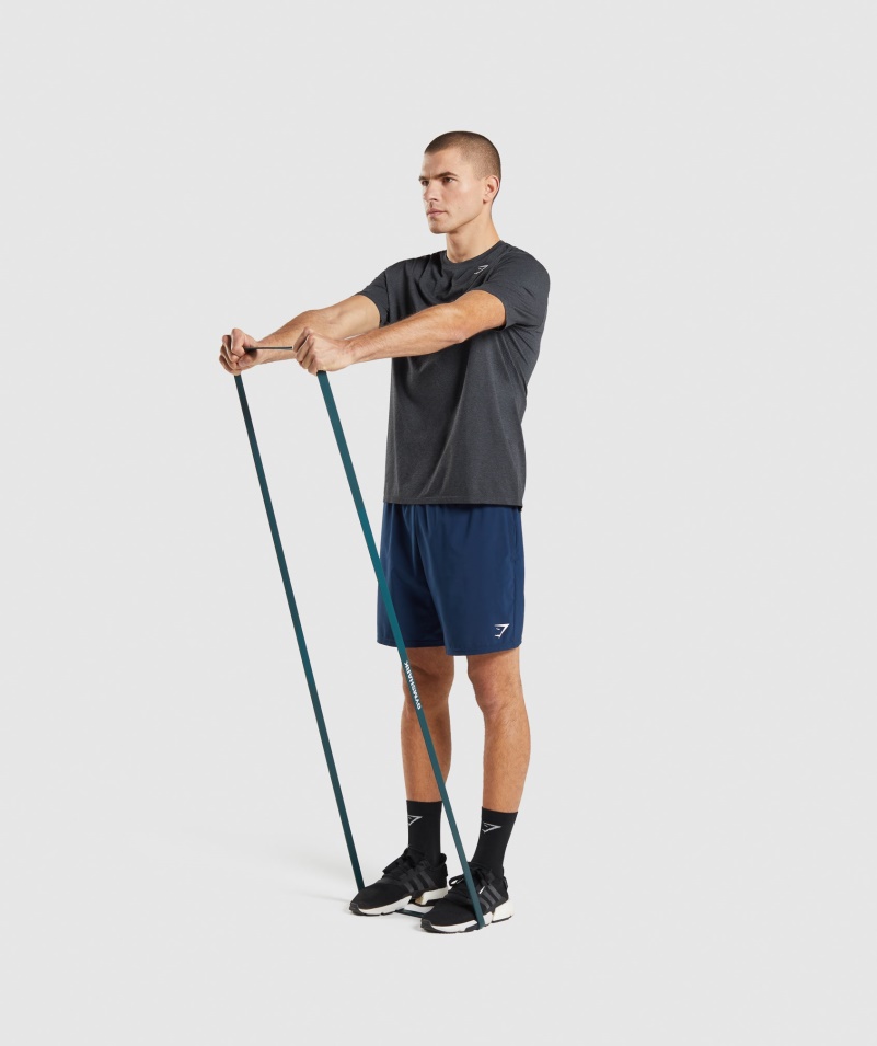 Gymshark Príchod Bezšvové Tričko Black Marl