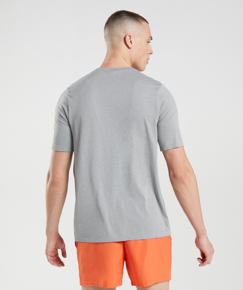 Gymshark Príchod Bezšvové Tričko šedé