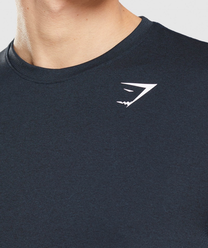 Gymshark Príchod Bezšvové Tričko Námorníckej Farby