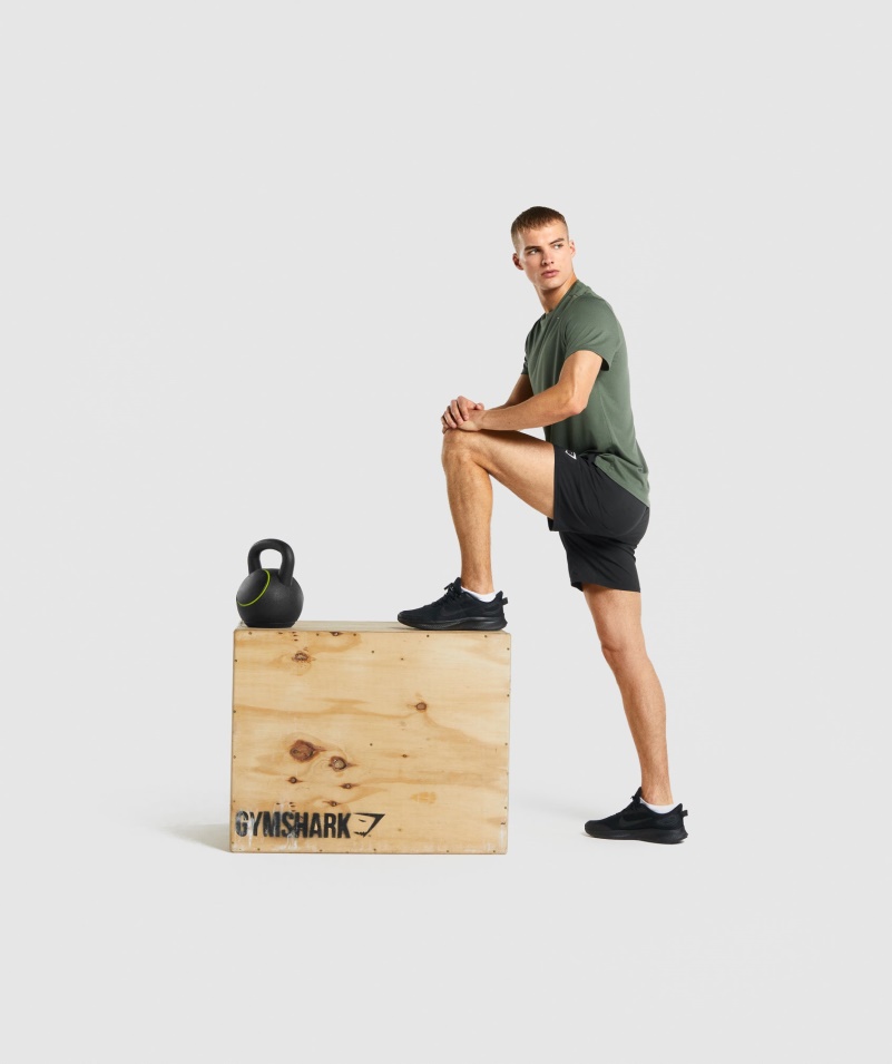 Gymshark Príchod šortky čierne