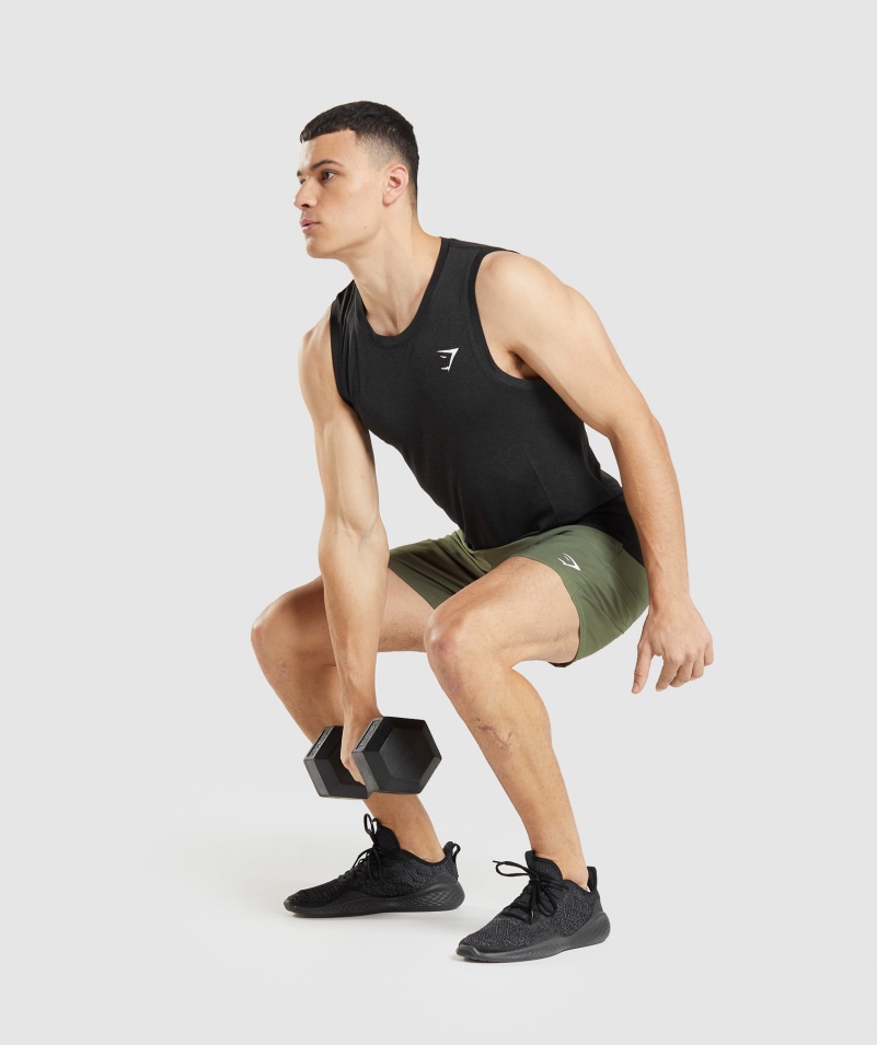 Gymshark Príchod šortky Jadro Olivové
