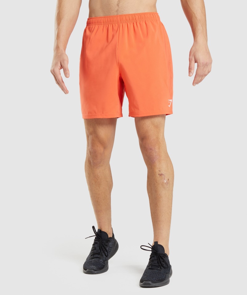 Gymshark Príchod šortky Papaya Oranžová