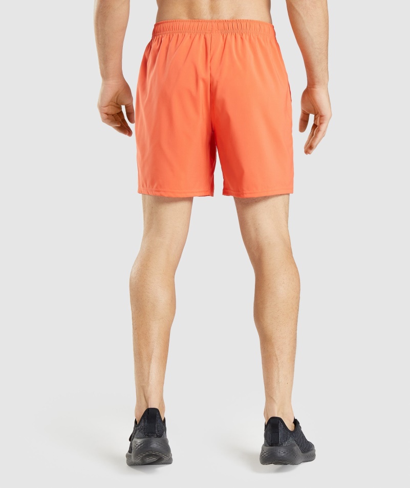 Gymshark Príchod šortky Papaya Oranžová