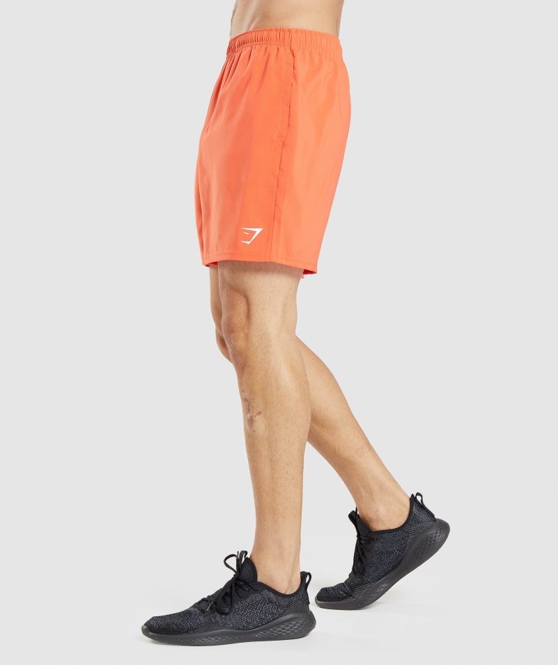 Gymshark Príchod šortky Papaya Oranžová