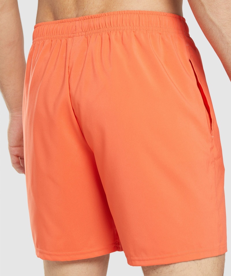 Gymshark Príchod šortky Papaya Oranžová