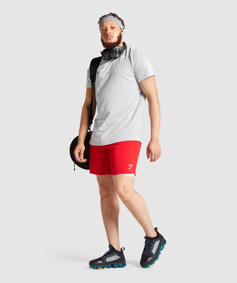 Gymshark Príchod šortky červené