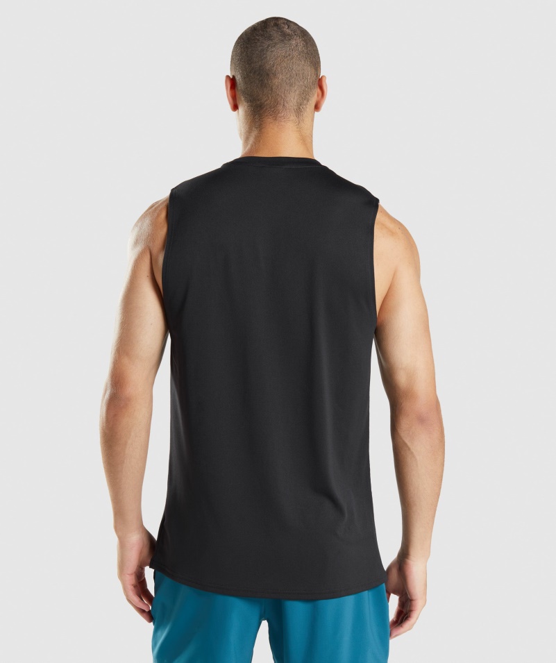 Gymshark Príchod Tričko Bez Rukávov čierne