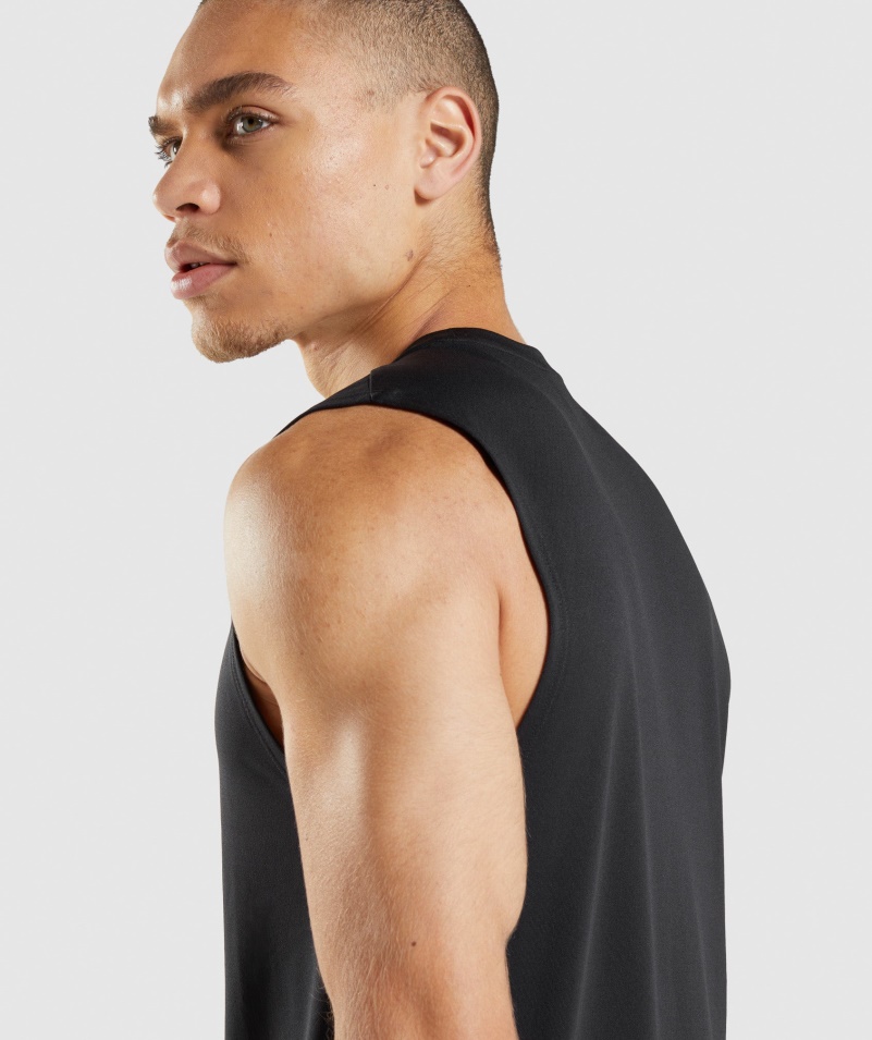 Gymshark Príchod Tričko Bez Rukávov čierne