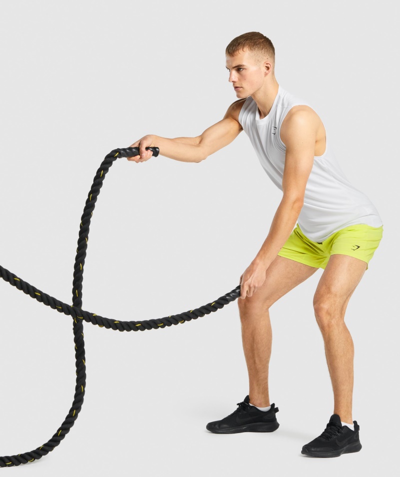 Gymshark Príchod Tričko Bez Rukávov Biele