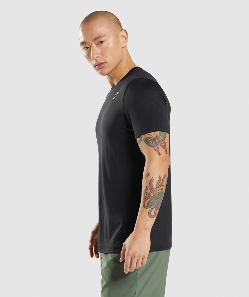 Gymshark Príchod Tričko čierne