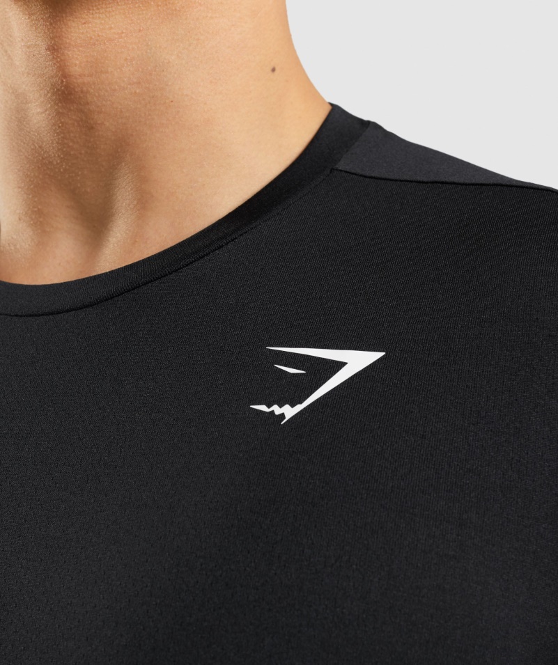 Gymshark Príchod Tričko čierne