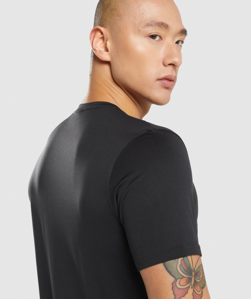 Gymshark Príchod Tričko čierne