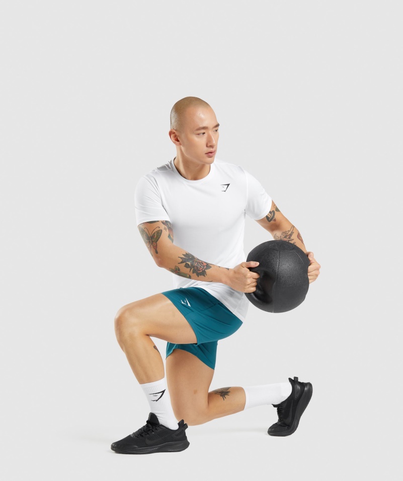 Gymshark Príchod Tričko Biele