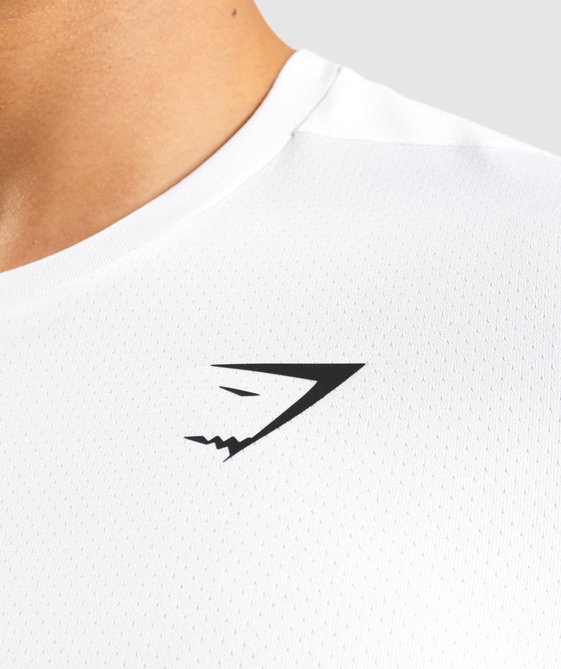Gymshark Príchod Tričko Biele