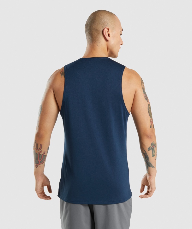 Gymshark Príchod Tank Navy