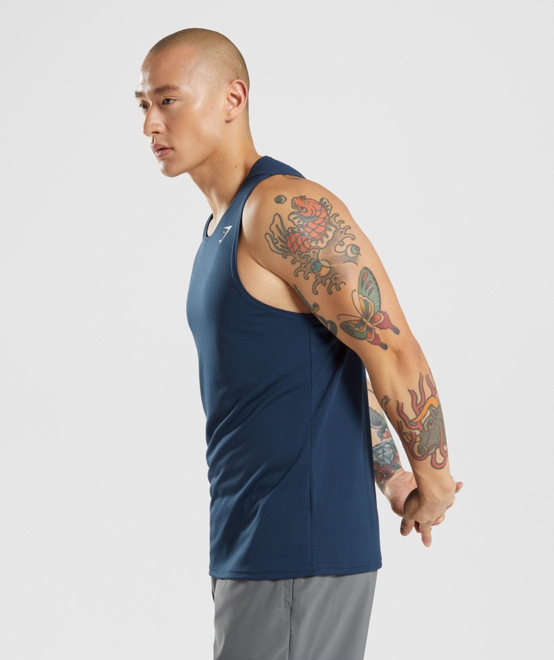 Gymshark Príchod Tank Navy