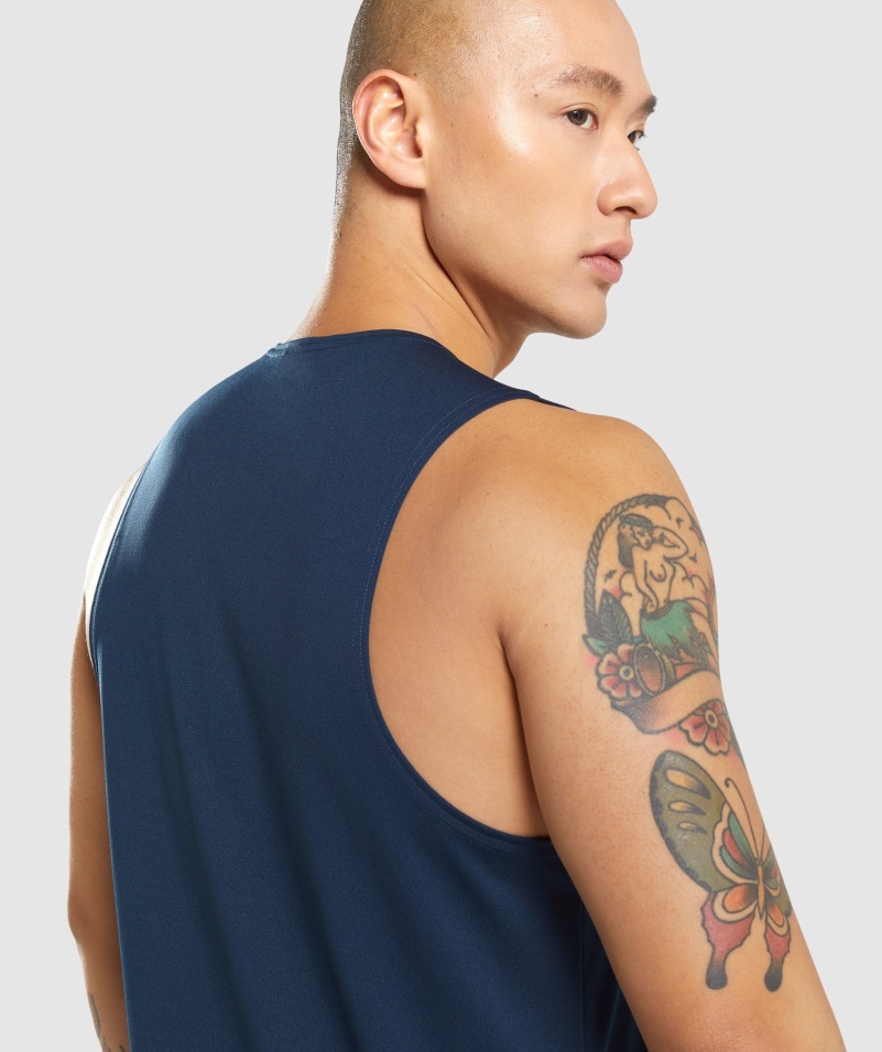 Gymshark Príchod Tank Navy