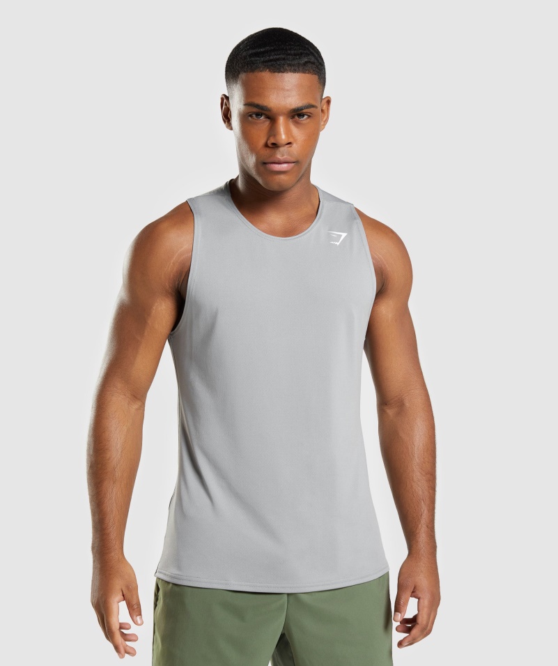 Gymshark Príchod Tank Dymovo Sivý