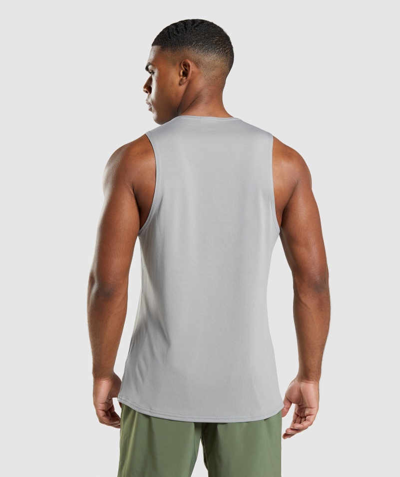 Gymshark Príchod Tank Dymovo Sivý